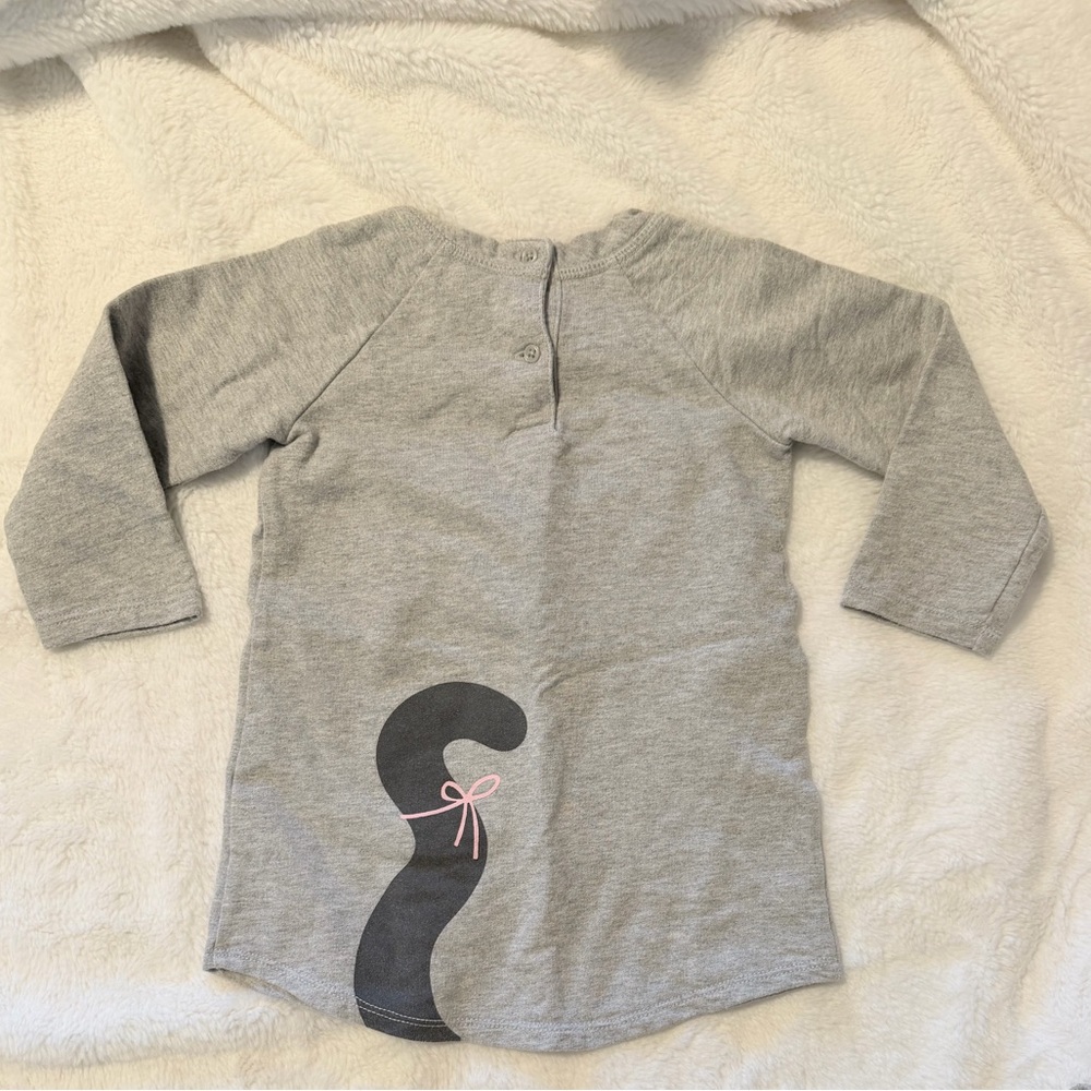 2015 Baby Gap Cat Halloween Tunic Sweatshirt Dress - Size 18/24 Months - Picture 2 of 10